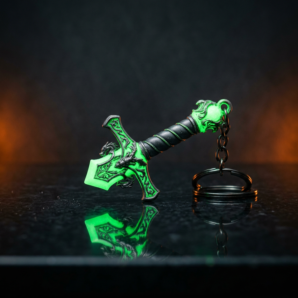 Glow Sword Keychain